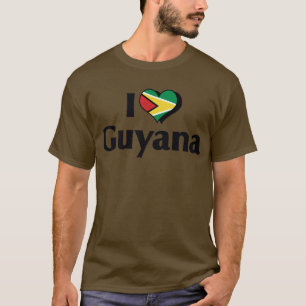 I Love Guyana Flag T-Shirt