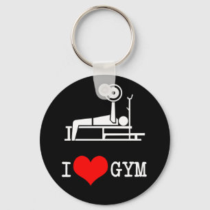 I Love GYM Key Ring