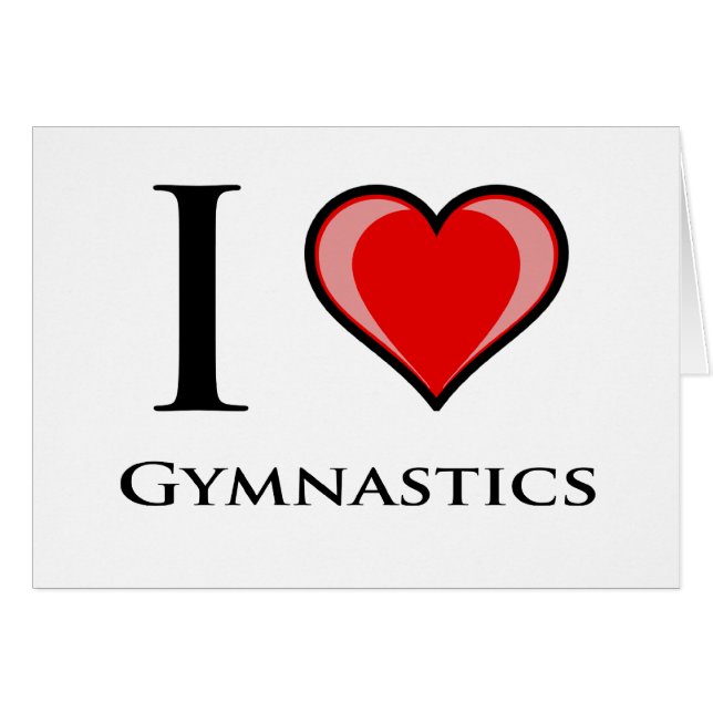 I Love Gymnastics (Front Horizontal)