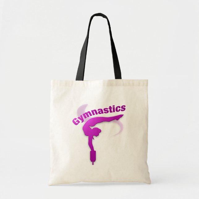 I Love Gymnastics #12 Tote Bag (Front)