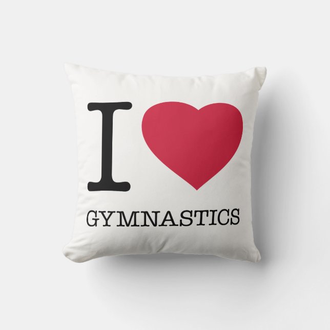 I LOVE GYMNASTICS CUSHION (Front)