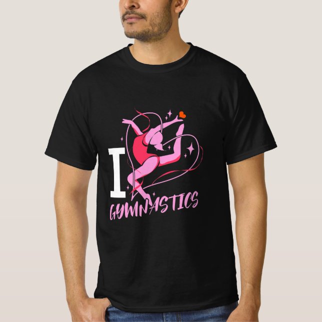 I Love Gymnastics T-Shirt (Front)