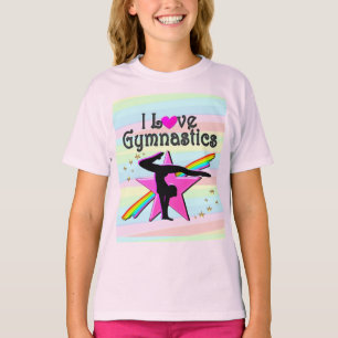 I LOVE GYMNASTICS TUMBLING QUEEN DESIGN T-Shirt