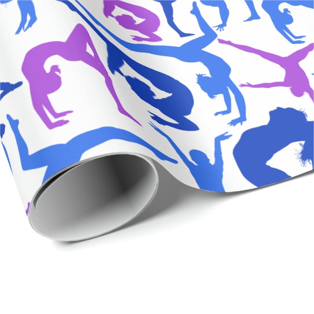 I LOVE Gymnastics Wrapping Paper (Roll Corner)
