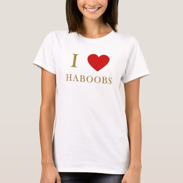I love haboobs T-Shirt (Front)