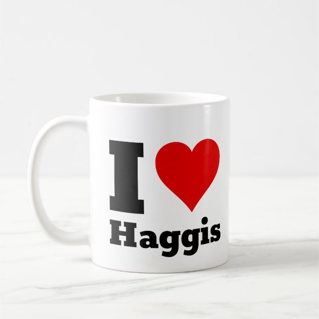 I Love Haggis Coffee Mug (Left)