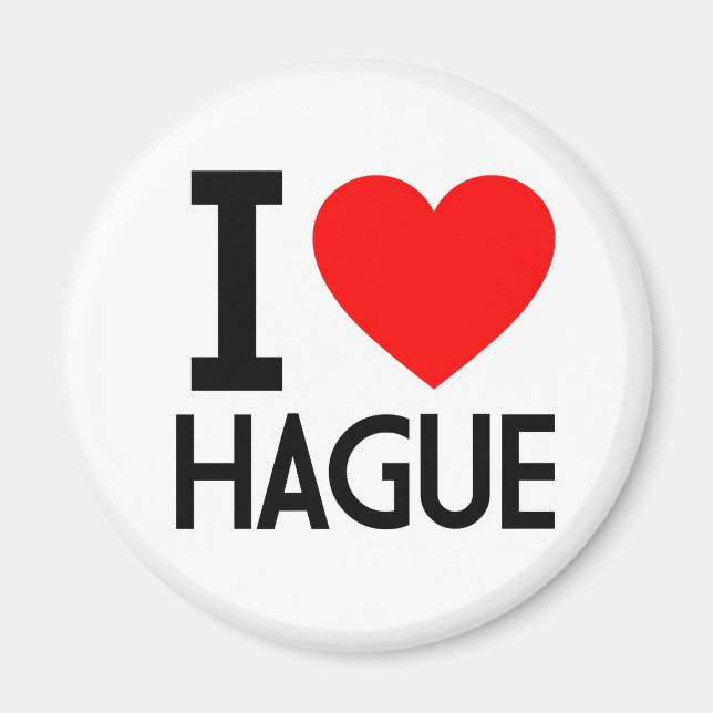 I Love Hague Magnet (Front)