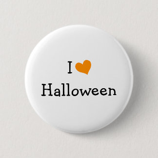 I Love Halloween 6 Cm Round Badge