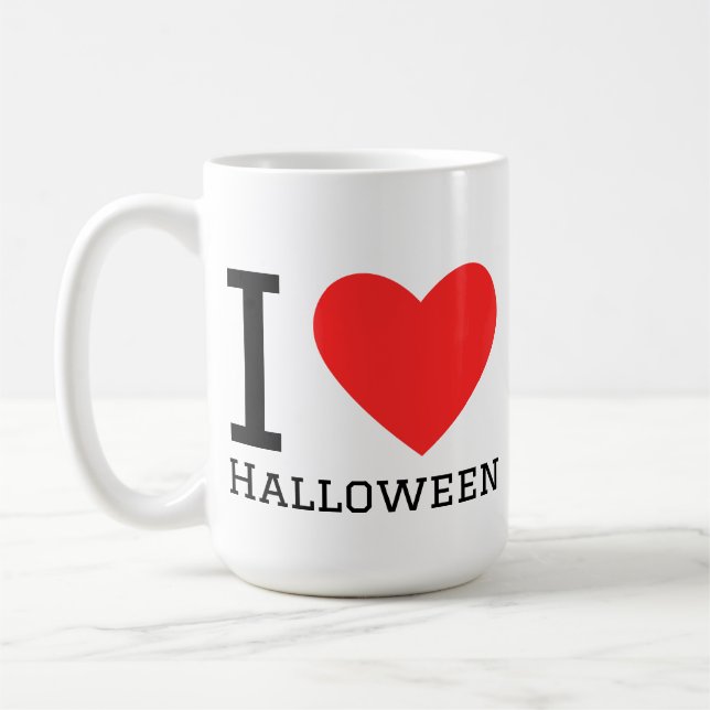 I love Halloween  Coffee Mug (Left)