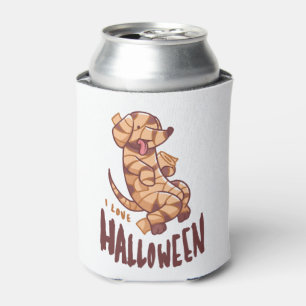 I Love Halloween - Dog Mummy Can Cooler