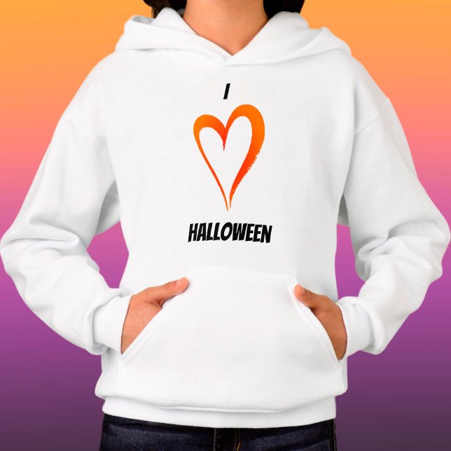 I Love Halloween - Kids Pullover Hoodie (Creator Uploaded)