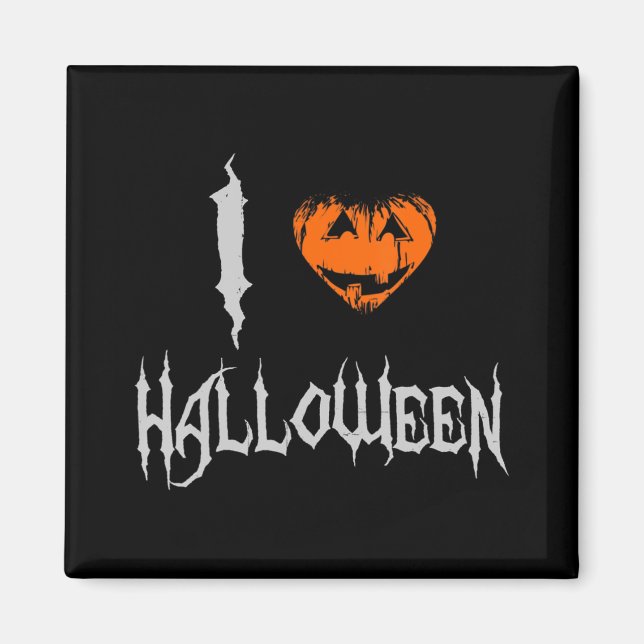 I Love Halloween  Magnet (Front)