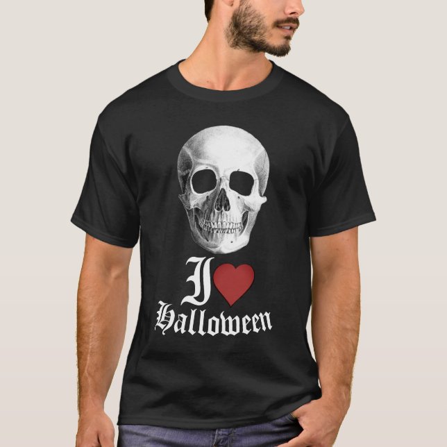 I Love Halloween  T-Shirt (Front)