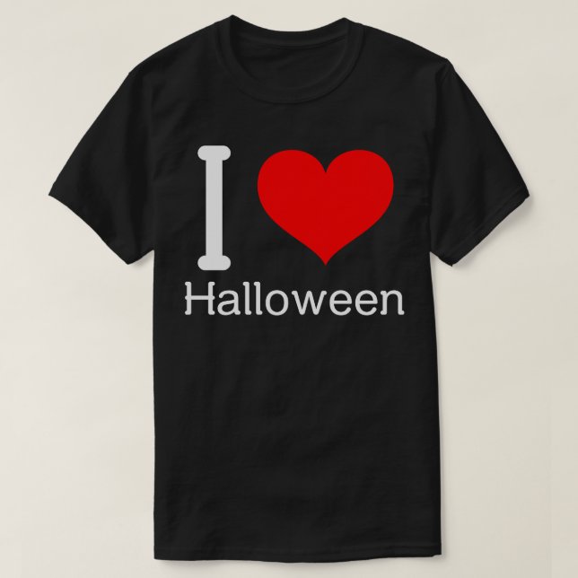 I Love Halloween TShirt (Design Front)