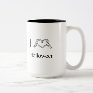 I Love Halloween Two-Tone Coffee Mug
