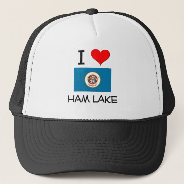 I Love Ham Lake Minnesota Trucker Hat (Front)