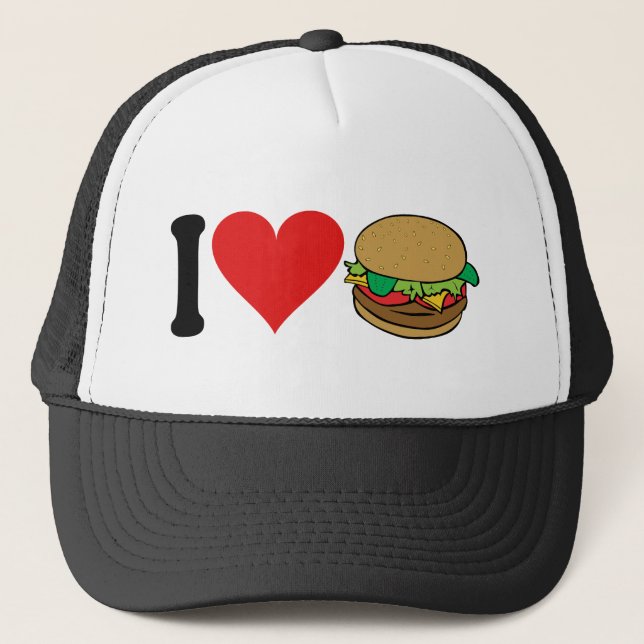 I Love Hamburgers * Trucker Hat (Front)