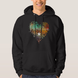 I Love Hamilton Heart Gift for Teenage Girl Women Hoodie