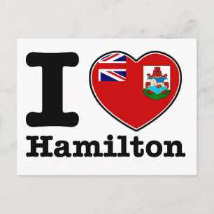 I love Hamilton Postcard