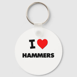 I Love Hammers Key Ring