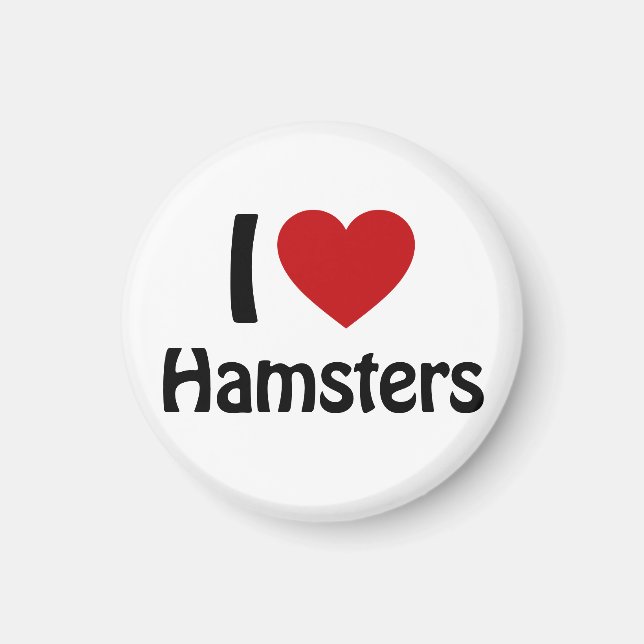 I love Hamsters Magnet (Front)