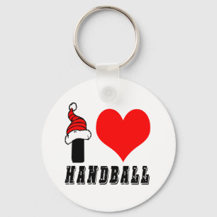 I Love Handball Design Key Ring