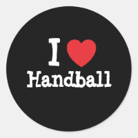 I love Handball heart custom personalised