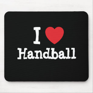 I love Handball heart custom personalised Mouse Pad