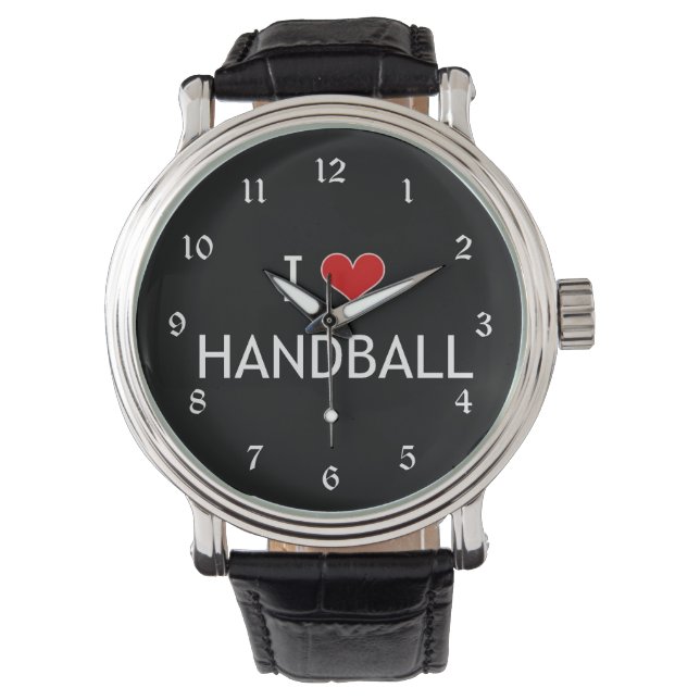 I Love Handball, popular design, Watch (Front)