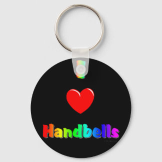 I Love Handbells Key Ring