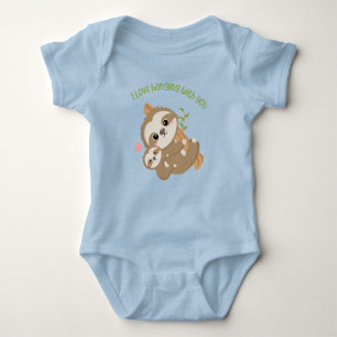 I love hanging with you, Sloths Baby Bodysuit