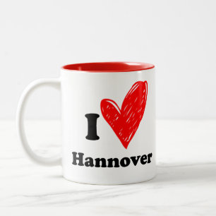 I love Hannover Two-Tone Coffee Mug