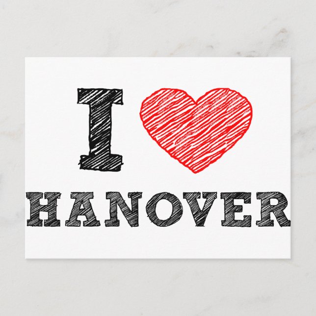 I Love Hanover Postcard (Front)