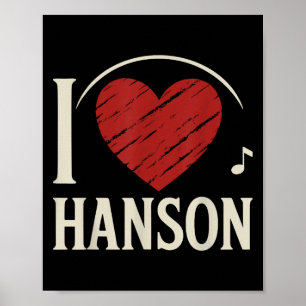 I Love Hanson County I Heart Hanson Poster