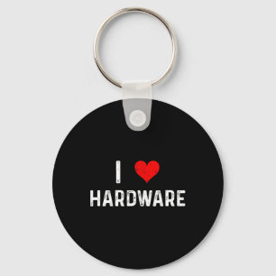 I Love Hardware - Heart Pc Gamer Gaming Build Code Key Ring