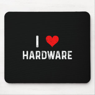 I Love Hardware - Heart Pc Gamer Gaming Build Code Mouse Pad