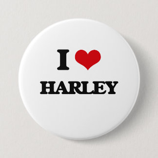I Love Harley 7.5 Cm Round Badge