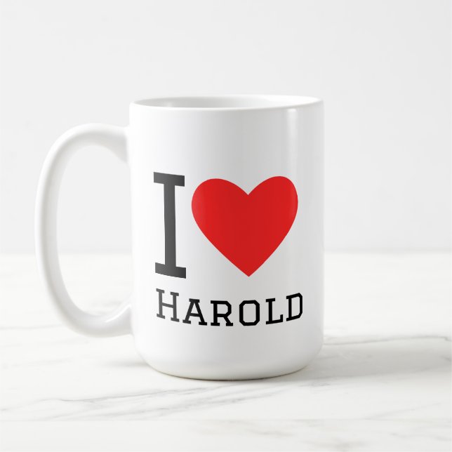 I love harold coffee mug (Left)