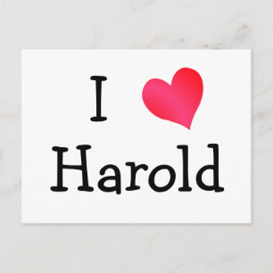 I Love Harold Postcard