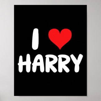 I Love Harry - Heart - Name Poster