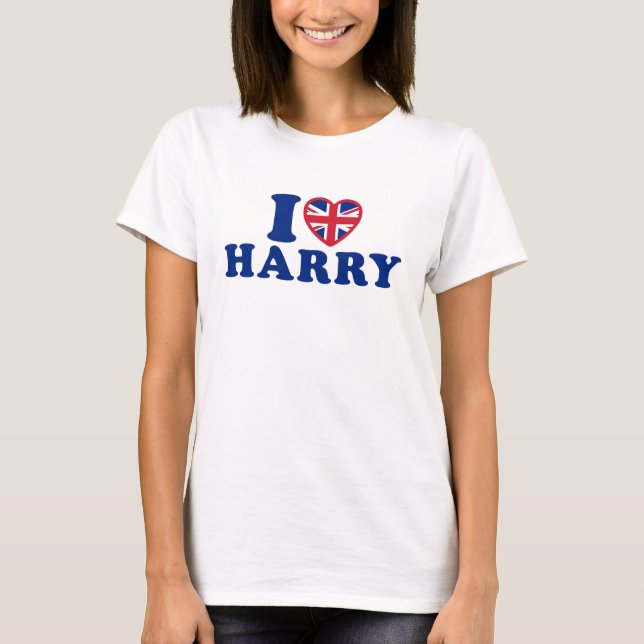 I Love Harry Ladies T-Shirt (Front)