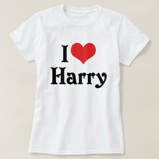 I Love Harry T-Shirt (Design Front)