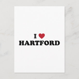 I Love Hartford Connecticut Postcard
