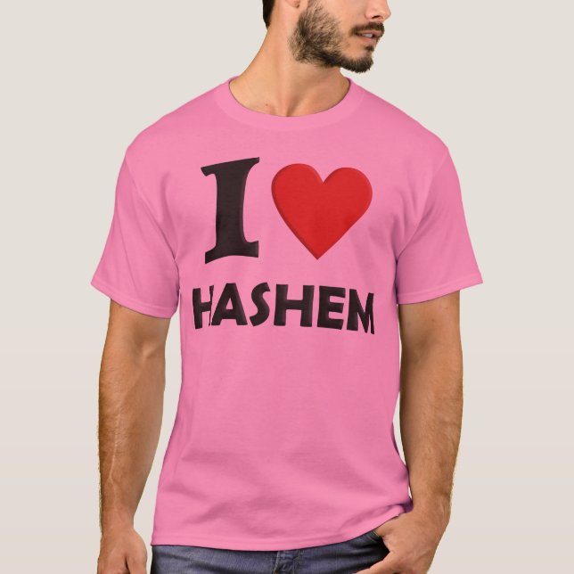 I love Hashem T-Shirt (Front)