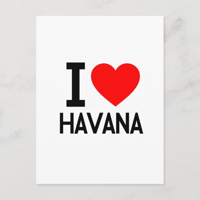 I Love Havana Postcard (Front)