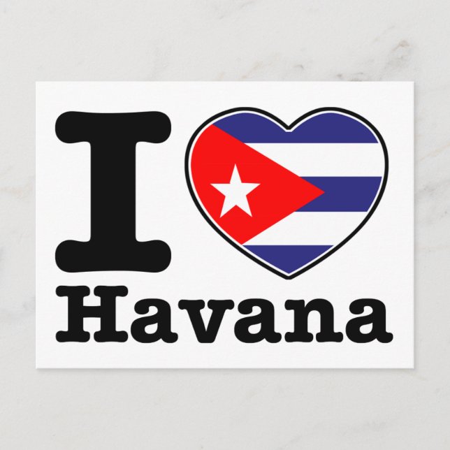 I love Havana Postcard (Front)
