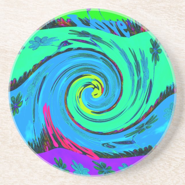 I Love Hawai.png Coaster (Front)