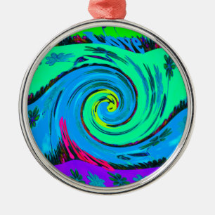 I Love Hawai.png Metal Tree Decoration