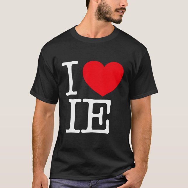 I Love He Ie T-Shirt (Front)
