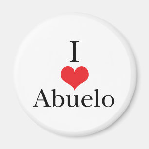 I Love (Heart) Abuelo Magnet